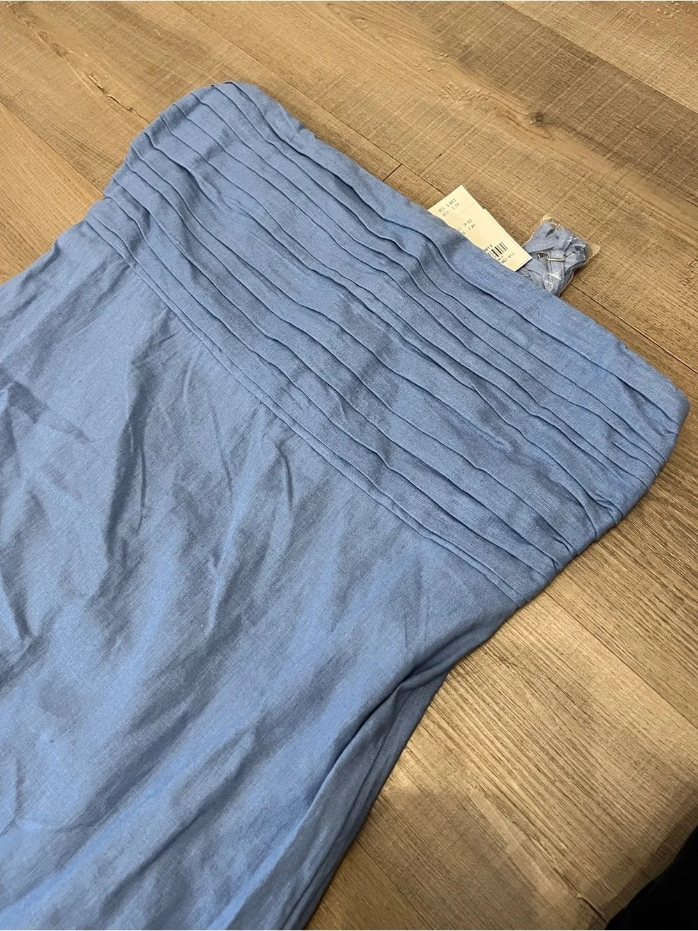 Abercrombie & Fitch Strapless Maxi Dress in Light Blue
